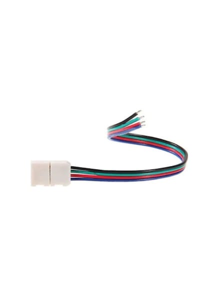 Rgb Şerit Led İçin Tek Yönlü Hızlı Konnektör Kablo 4 Pin 5 Adet Vision