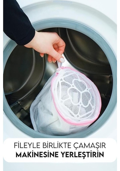 Kirli Çamaşır Filesi Çok Amaçlı Çamaşır Filesi Kumaş Beyaz 35 X 50 Cn Diğer