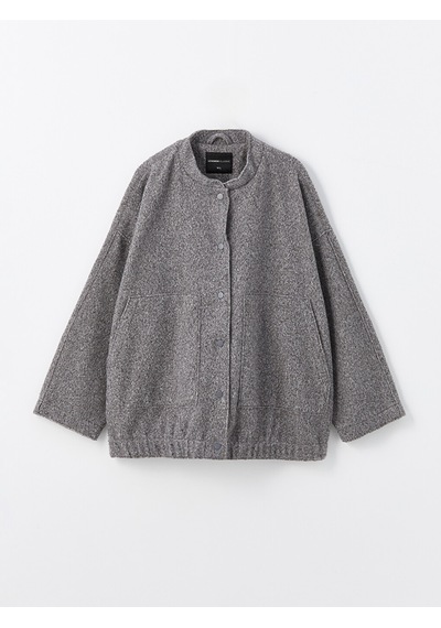 Lcwaıkıkı Classic Gri Kolej Yaka Oversize Kadın Bomber Mont