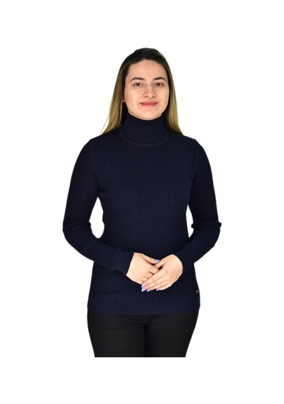 Kadın Büyük Beden Balıkçı Yaka Kazak R22897 Bgl-st03178-1 001