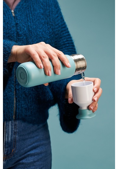 Dopper Insulated Yalıtımlı Termos Şişe 350 Ml - Okyanus Mavisi Turkuaz / Beyaz