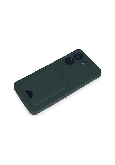 Xiaomi Redmi 13c Uyumlu Arka Kamera Korumalı Kart Koyulabilen Silikon Kartlıklı Kılıf Kapak