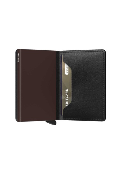 Secrid Slimwallet Original Kartlık Cüzdan, Siyah-kahve Çok Renkli