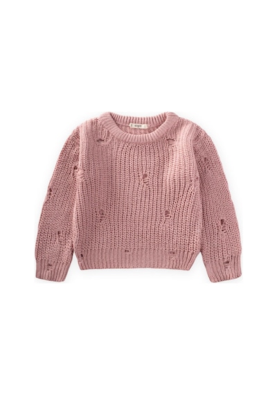 Cigit Selanik Triko Kazak 2-8 Yaş Pudra Pembe Pudra Pembe Pudra