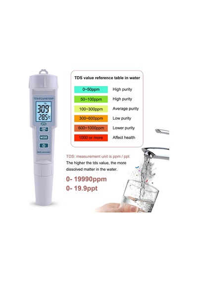 Aek-Tech Ph-686 4'Ü 1 Arada Ph Metre Tds Ec ve Sıcaklık   Ölçer