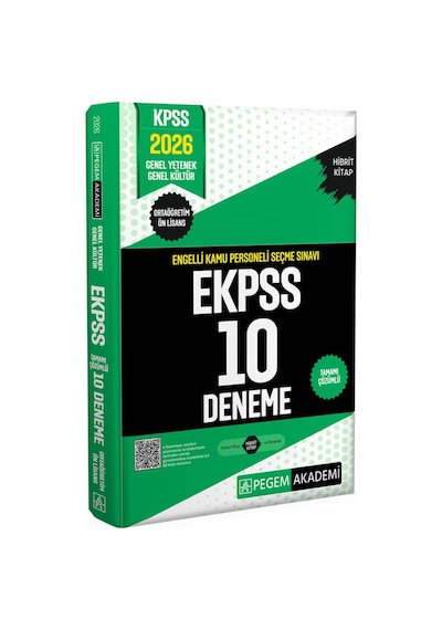 Pegem 2026 E-kpss Orta Öğretim-ön Lisans 10 Deneme