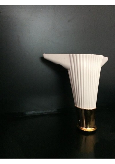 Asya Çizgili 15 Cm Beyaz / Gold Mobilya Ayağı- Dolap, Koltuk , Tv