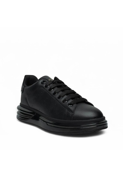 Best Of Siyah Kalın Taban Erkek Sneaker Ayakkabı Siyah