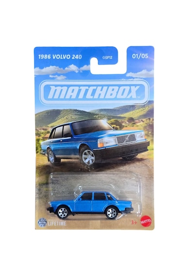 Matchbox - 1986 Volvo 240 - Mavi 1/64 Ggf12 Mavİ