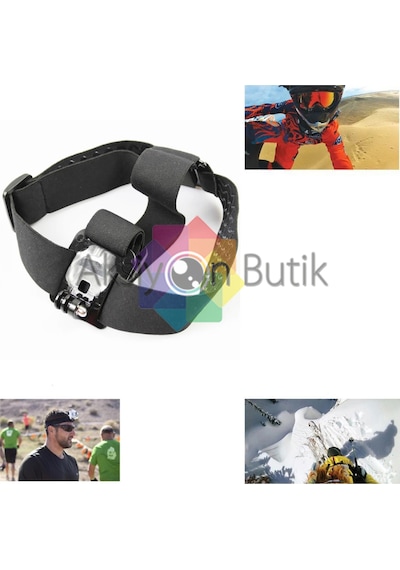 Sjcam. Xiaomi Yı. Eken. Gopro Uyumlu Kafa Bandı Head Strap