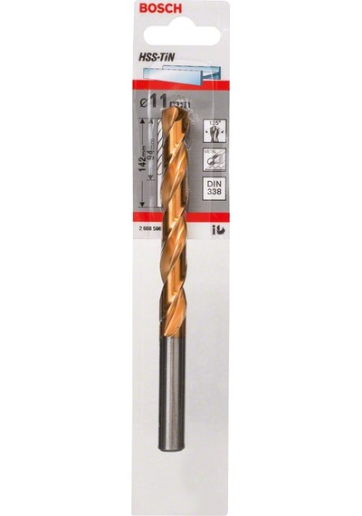 Bosch HSS Spiral Matkap Ucu Titanyum 11x142 mm - 2608596761