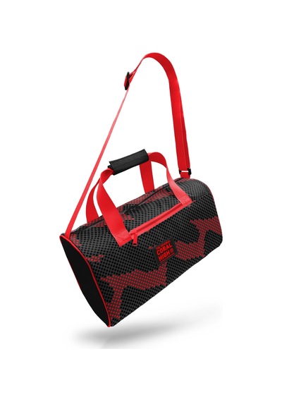 Coral High Siyah Kırmızı Desenli Spor Çantası 27555 Kırmızı