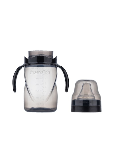 Mamajoo Kulplu Akıtmaz Eğitici Bardak Black 270 ML & Anti-Kolik B Siyah