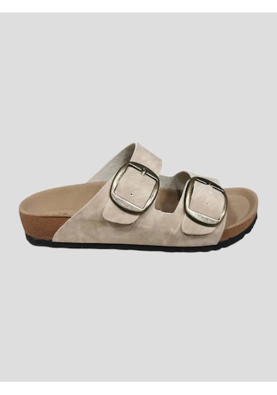Pierre Cardin Pc-7551 Kadın Çift Toka Terlik Bej Çok Renkli
