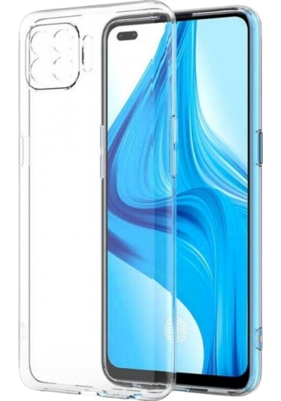 Oppo Reno 4 Lite Uyumlu Şeffaf Silikon Kılıf - Kamera Korumalı Esnek Tam Koruma Kapak
