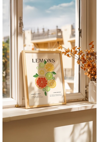 Ahşap Lezzet Harmanı Ahşap Çerçeveli Poster Tablo 183