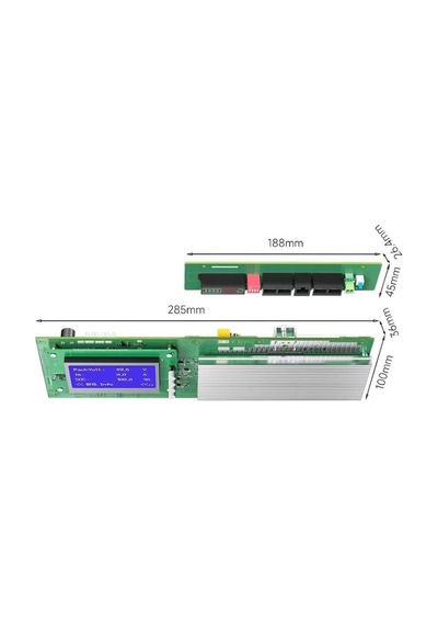 Daly Smart Bms Lifepo4 8s 24v 100a Solar Ev Enerjisi Depolama Sistemi Rs485/can/lcd