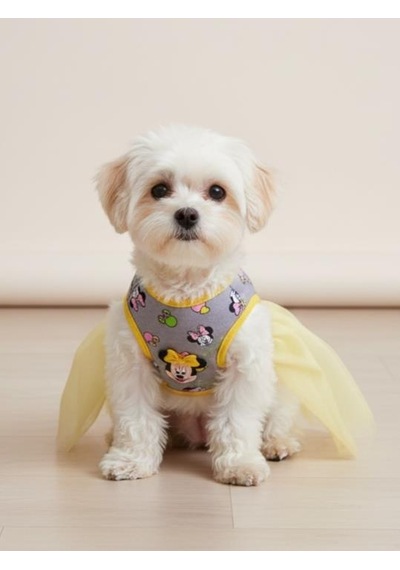 Sevimli Fare Sunny Tütü Köpek Kıyafeti Sarı Tütülü Elbise Küçük Irk Köpekler İçin