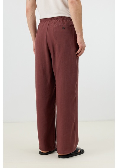 Antioch Modal Karışımlı Relaxed Erkek Pantolon Bordo