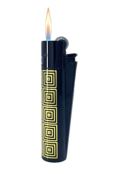 Clipper Metal Özel Elegant Serisi Çakmak - Golden Labyrinth Siyah