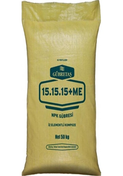 Gübretaş Süper Kompoze 15.15.15+Me Gübre 50 KG Harmanlanmış Iz E