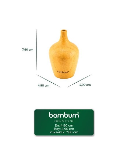 Bambum Braga - Bambu Vazo 7,8 4,9cm Bambu