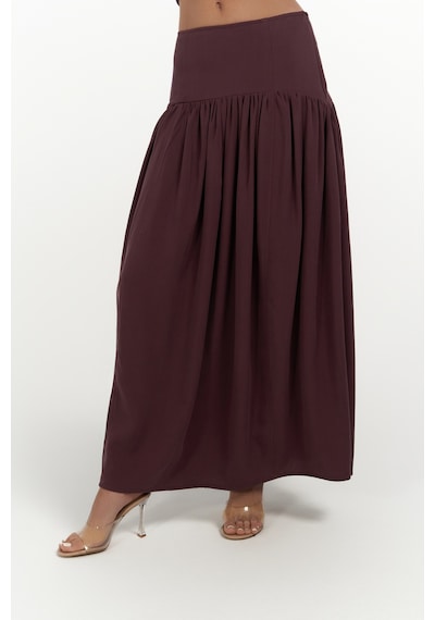 Mai Collection Mai Studios Co. Ginevra Bordo Gömlek Etek Takım Bordo