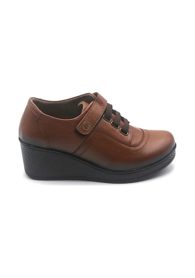 Castle Black 22521-1 Taba Derı Bayan Ayakkabı 001