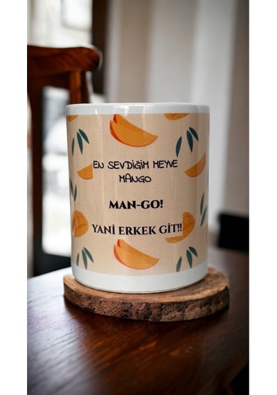 Man-go Baskılı Kupa