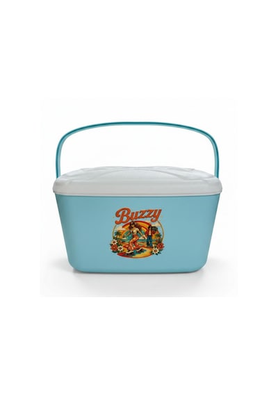 15 Lt Buzzy Retro Buzluk Termos 1177 Cooler Box -385 Açık Mavi