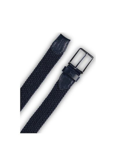 Mft Leather Hakiki Deri Erkek Örgü Esnek Kemer 3,5cm, Lacivert 9862 Lacivert