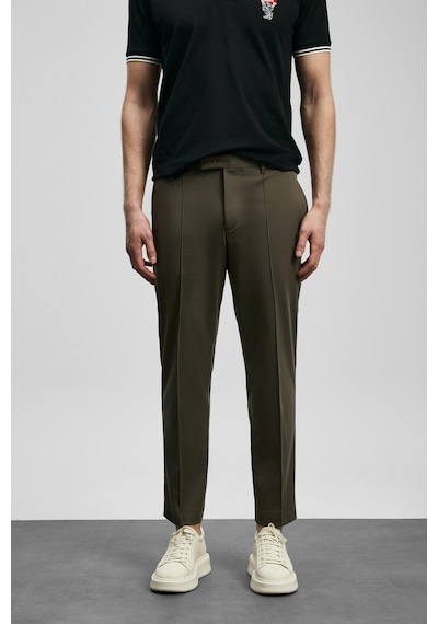 Lufian Sam Smart Erkek Chino Pantolon Slim Fit Toprak Toprak 111190370100495