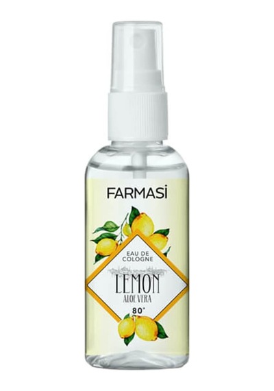 Farmasi 80 Derece Aloe Veralı Limon EDC Kolonya Sprey Pet Şişe 115 ML