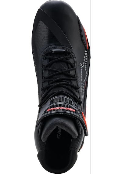 Alpinestars Faster-4 Drystar Su Geçirmez Motosiklet Ayakkabı Kırmızı - Siyah