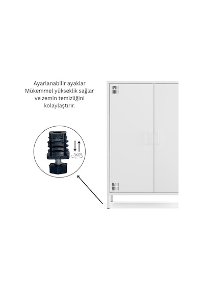Pera Metal Dolap 2 Kapılı 80,50 X 40 X 109,50 Cm - 9 Renk Seçeneği Bulunmaktadır Ral 9016 Beyaz Pera Metal Dolap 2 Kapılı 80,50 X 40 X 109,50 Cm - 9 Renk Seçeneği Bulunmaktadır Ral 9016 Beyaz