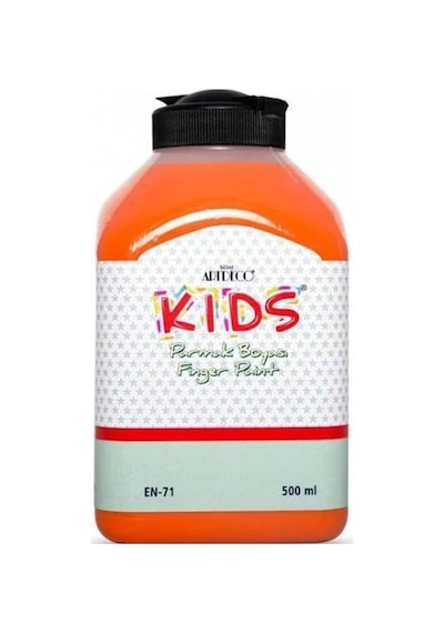 Artdeco Kids Parmak Boyası 500 Ml Turuncu 250 Çok Renkli