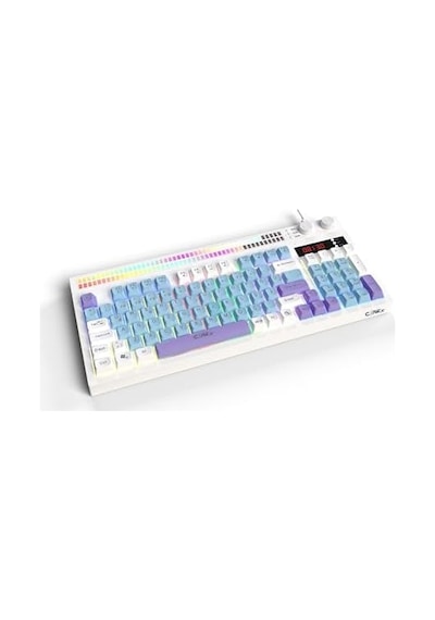 Spectrum K1 Fonksiyonel Çift Lcd Ekran & Çift Rgb - Ses Kontrolcülü Membran 94 Tuşlu Spectrum Rgb Mo