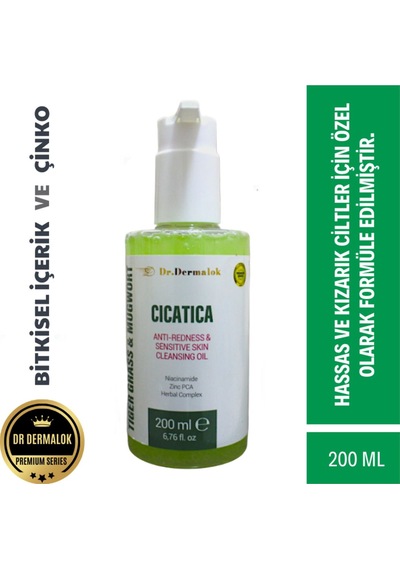 Dr. Dermalok Cicatica Tıger Kızarıklık Önleyici & Onarıcı Yüz Temizleme Jeli 200 ML