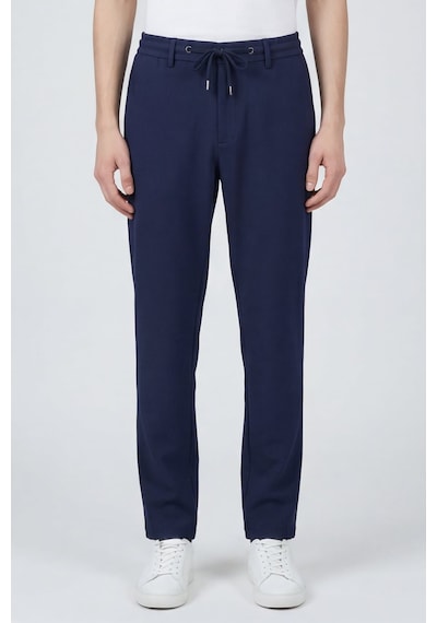 Sabri Özel Erkek Lacivert Normal Kesim Regular Fit Viskon Örme Yan Cep Lastikli Bel Klasik Paça Jogger Pantolon Sabri Özel Erkek Lacivert Normal Kesim Regular Fit Viskon Örme Yan Cep Lastikli Bel Klasik Paça Jogger Pantolon