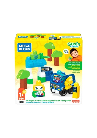 Hdx90 Mega Bloks Doğa Dostu Otobüs Seti 36 Parça +1 Yaş