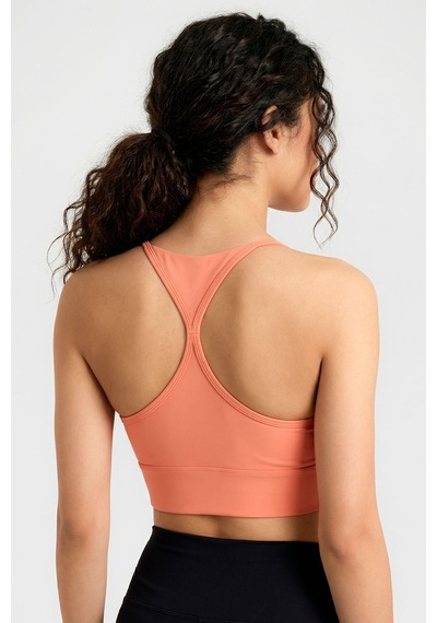 Tommy Life Mercan Standart Fit Baskılı Sırt Detaylı Kadın Spor Büstiyer - 97300