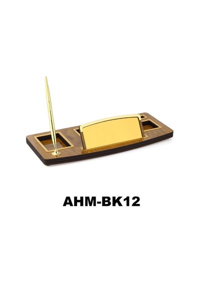 Ahşap Masa İsimliği Tek Kalemli Bk12