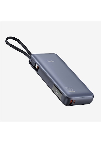 P131 Premium 130w Dijital Ekranlı Dahili Type-c Kablolu 20000 Mah Füme
