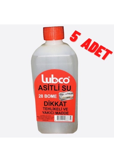 Asitli Su500ml (akü Asiti) 5ad.(1lt-2lt-3lt-5lt-10lt Mevcut)