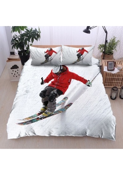 Snow 2024 3 Parça Saten & Pamuk Luxury Nevresim Takımı