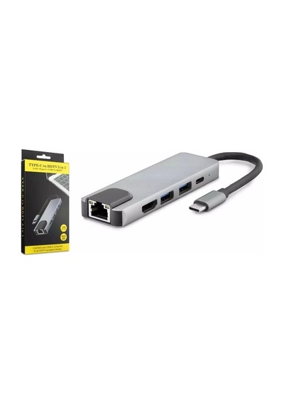 Usb Çoğaltıcı Type-c To Usb 3.0 - Hdmı - Type-c - Lan Hadron Hdx7831