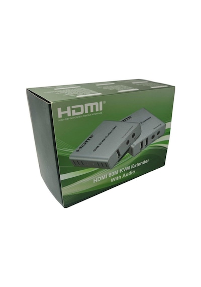Electroon 60Metre Hdmi Usb Ir To Cat6 Kvm Extender