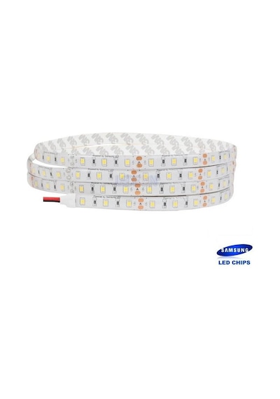Samsung 12v Silikonlu Ip65 Beyaz Şerit Led 5 Metre/ Paket