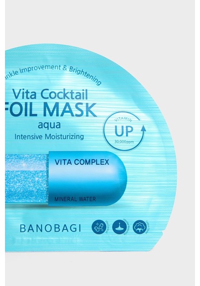 Defacto Banobagi Vita Cocktail Foil Aqua Mask 10ml – Yoğun Nemlendirici & Canlandırıcı Folyo Yüz Maskesi F7398AXNS