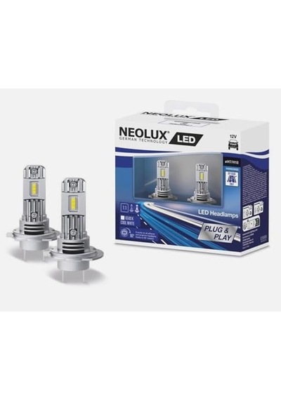 H7 Led Far Ampulleri, 6000k Beyaz Soğuk Beyaz, 2'li Paket